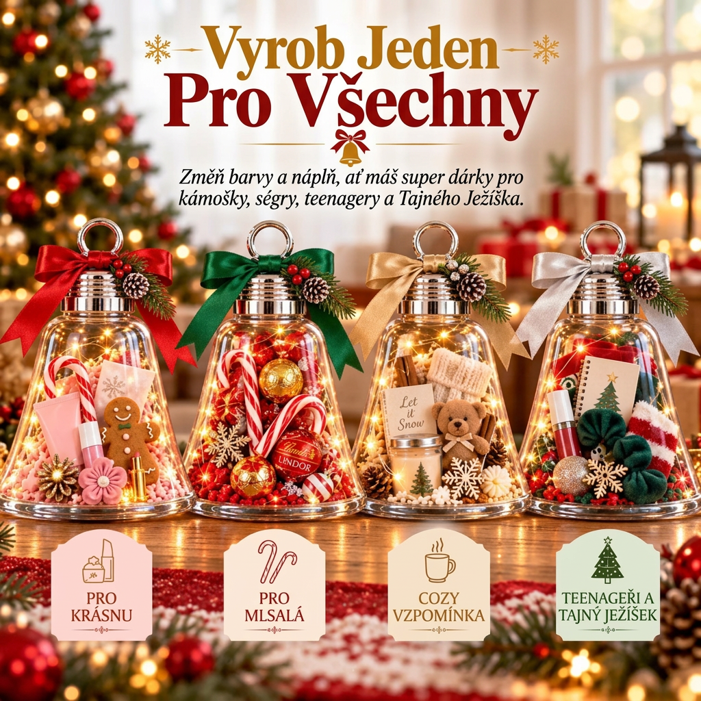 🎁 DIY vánoční dárková krabička se zvonečkem – Proměňte malé dárky v jedno velké překvapení 🎄
