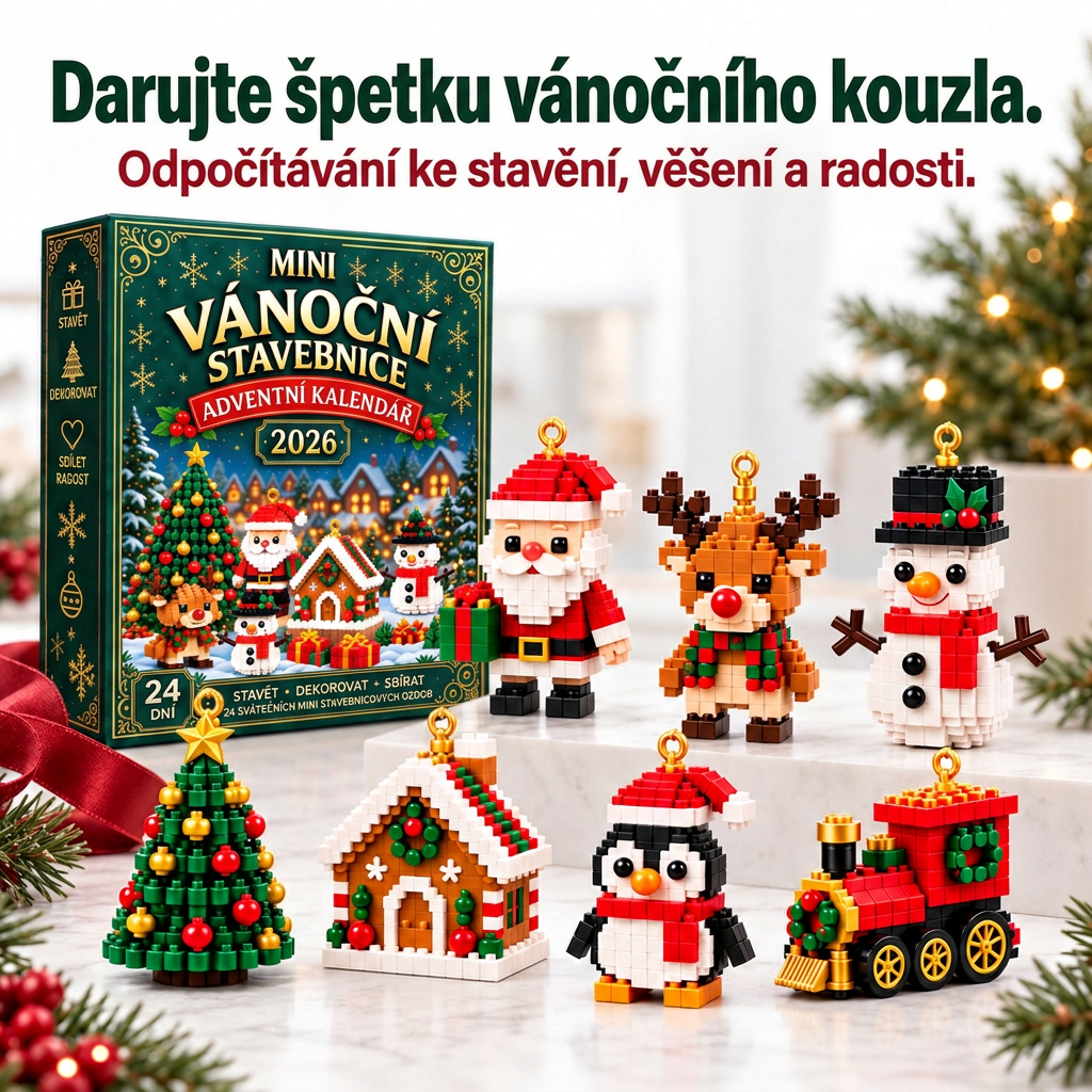 🎅🔥 POSLEDNÍ DEN: 50% SLEVA 🍇 Vánoční stavebnicový adventní kalendář pro celou rodinu! 💎