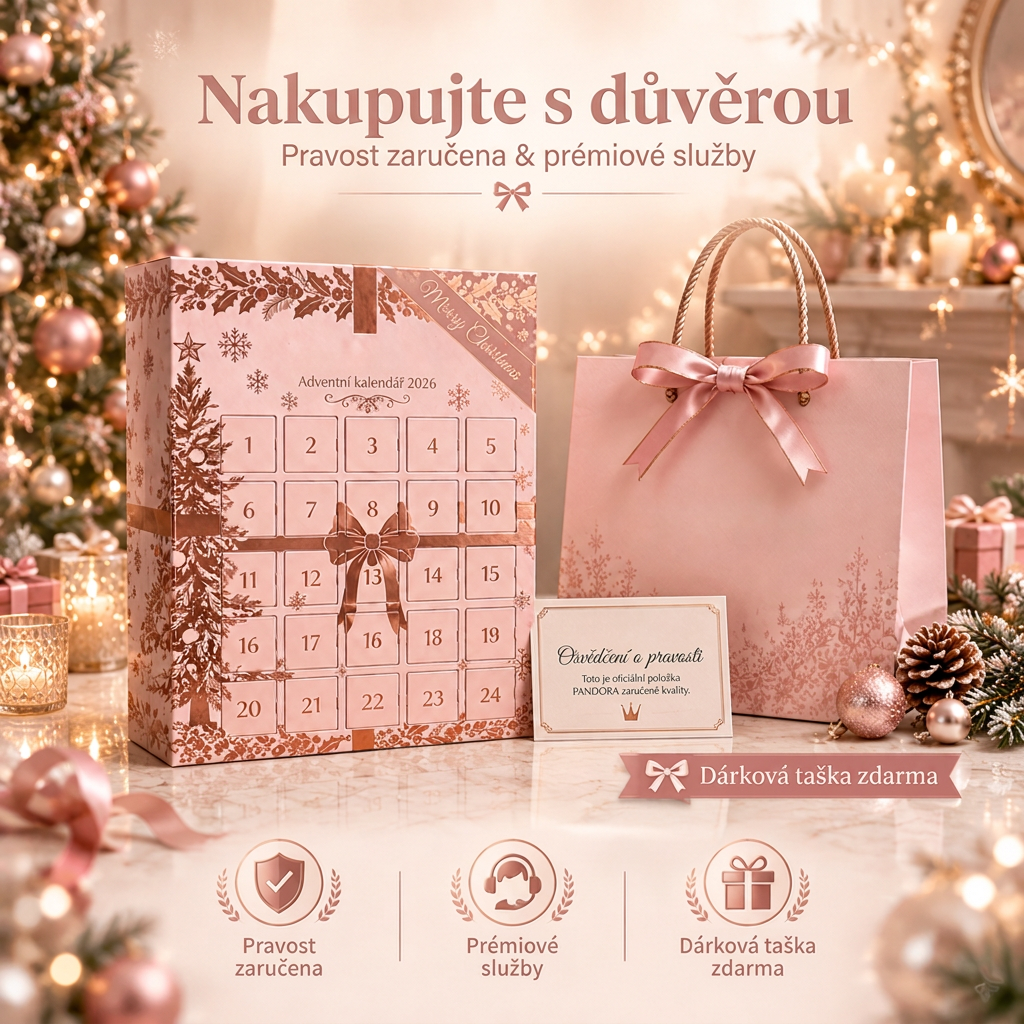 🎄 Vánoční adventní kalendář se šperky pro ženy 2026 👑– 24 dní plných překvapení: přívěsky, náramek a náhrdelník v dárkové sadě 💎