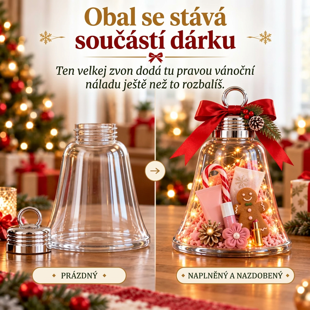 🎁 DIY vánoční dárková krabička se zvonečkem – Proměňte malé dárky v jedno velké překvapení 🎄