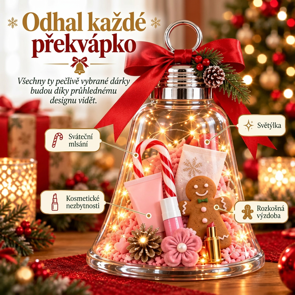 🎁 DIY vánoční dárková krabička se zvonečkem – Proměňte malé dárky v jedno velké překvapení 🎄