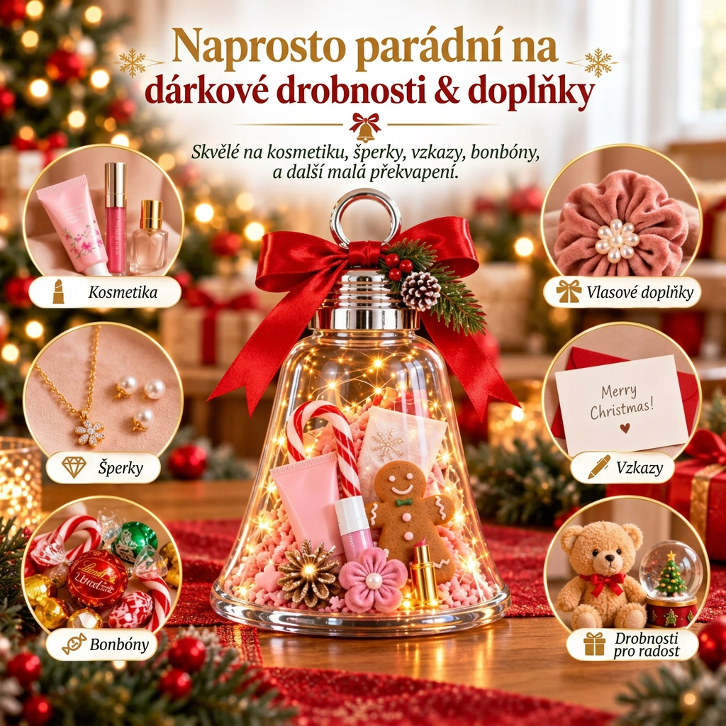🎁 DIY vánoční dárková krabička se zvonečkem – Proměňte malé dárky v jedno velké překvapení 🎄